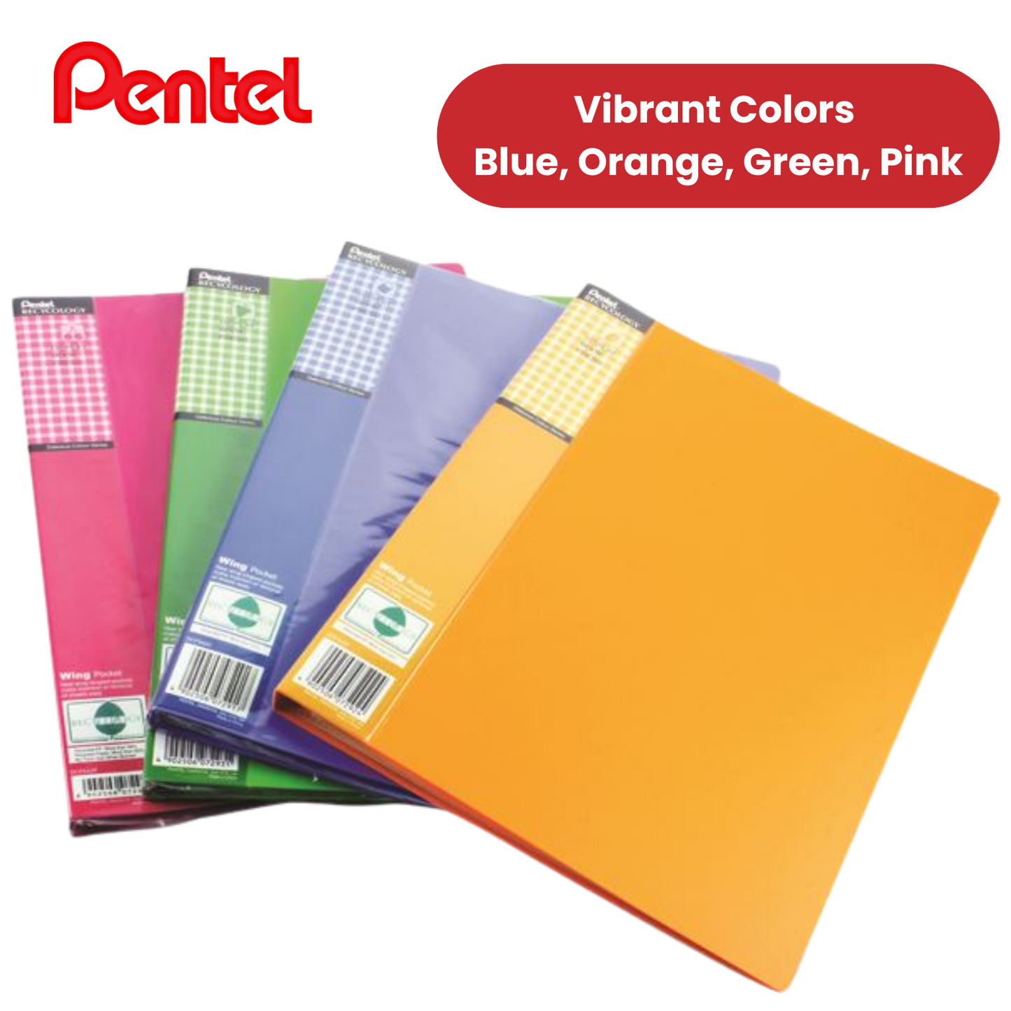 PENTEL RECYC FRESH FILES ASST - Pack of 4 - 1 to 5 Packs