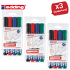 Edding 360 Drywipe Marker Assorted Pack of 4 - 1 to 5 Packs
