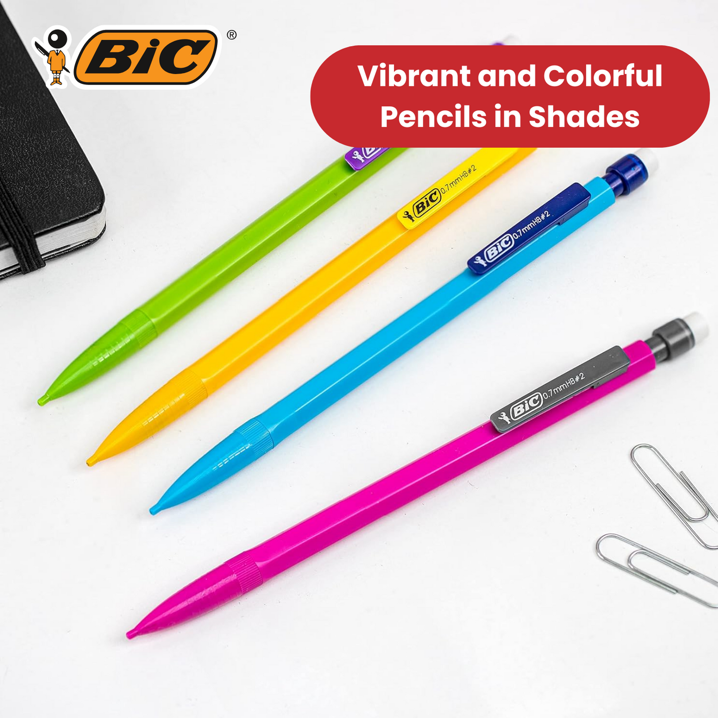 BIC Matic Combo Mechanical Pencils (Value Pack of 8, Plus 2 Free)