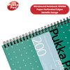 PUKKA WHITE A5 WIREBOUND PADS 200 page 80gsm (RULED/MARGIN) - PACK OF 1