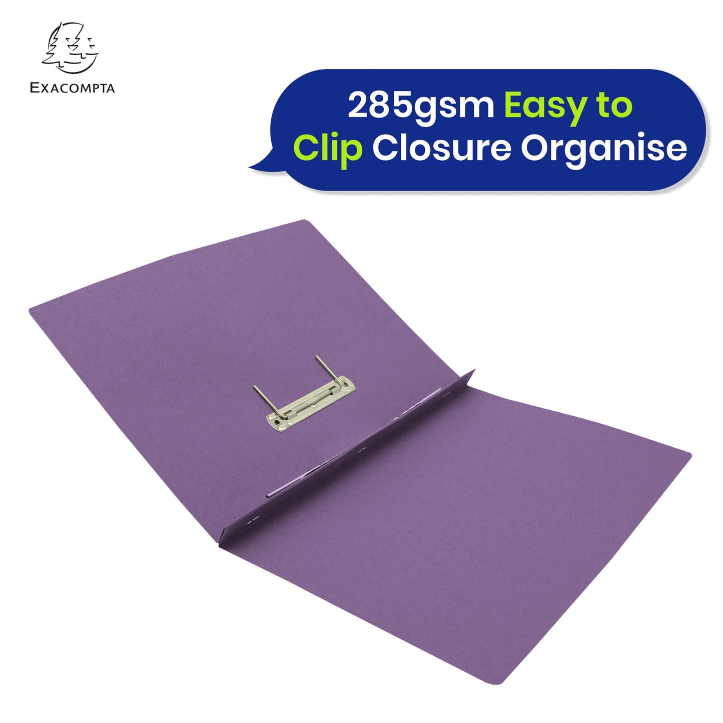 Exacompta Guildhall Spring Manilla Transfer File, 285gsm Blue Angel Certified Folder, Pack of 25