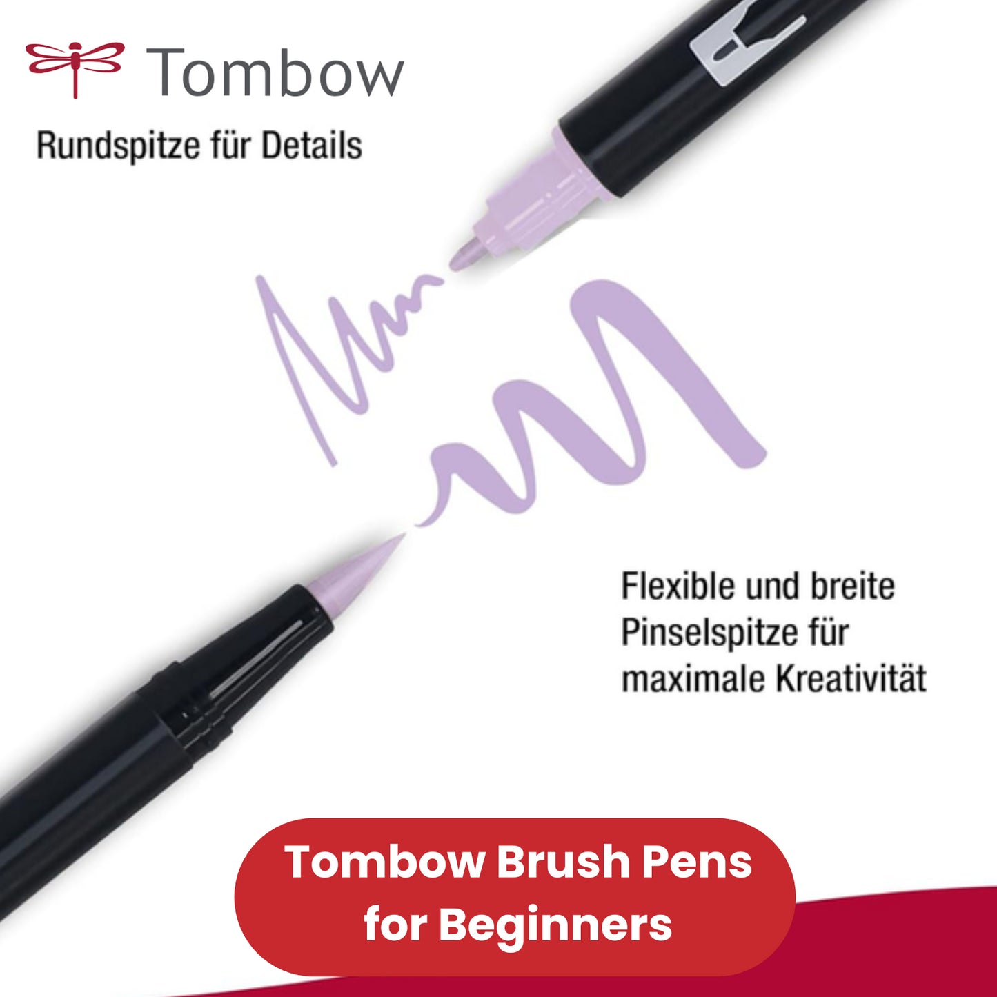 Tombow ABT Dual Brush Pens Pastel Colors Water-Based, Blendable - Pack of 12