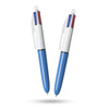 BIC 4-Color Mini Ball Pens Medium Tip Biros 2 Pack School Office