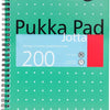 PUKKA WHITE B5 WIREBOUND PADS (RULED/MARGIN) - PACK OF 3