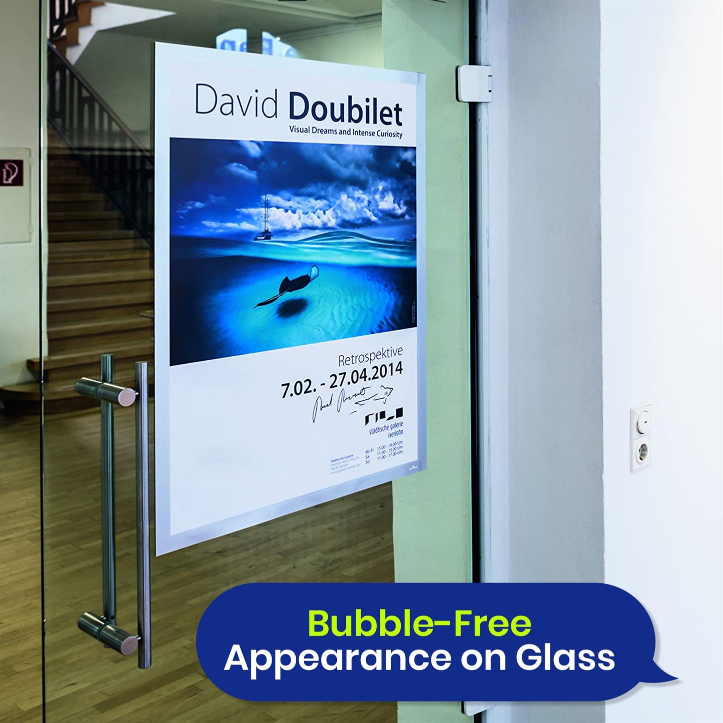 Durable DURAFRAME A2 Self-Adhesive Magnetic Poster Frame Black