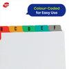 Pukka Pad A-Z Concord Guide Cards 8x5 with Colour Tabs For Filing & Study Tasks