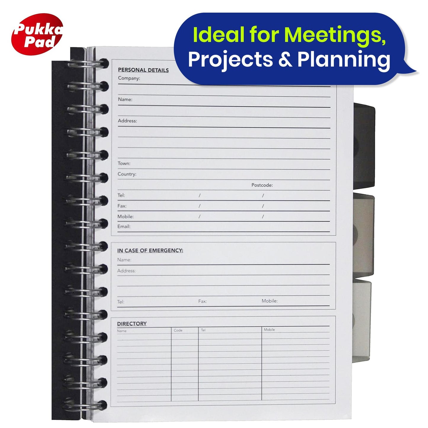Pukka Pad, Black Project Book A5 - Single Book