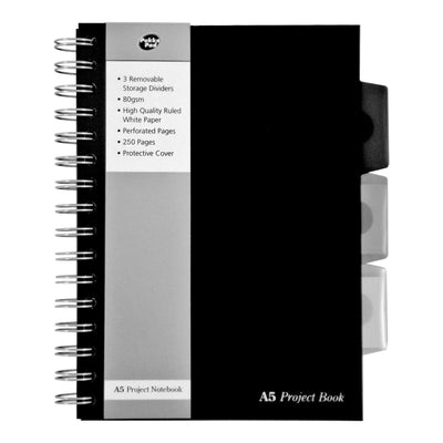 Pukka Pad, Black Project Book A5 - Single Book