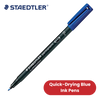 STAEDTLER Lumocolor Permanent Fine Blue Marker Pens Quick-Dry Ink Multi-Surface