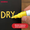 Zebra Yellow Paint Marker Pen 1.5mm Tip Permanent Marker, Waterproof Paint Pen For Writing