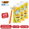 Bic 2 Sensitive Razors - Pack of 15 Razors