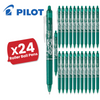 Pilot FriXion Clicker Erasable Gel Rollerball Multiple Pens 0.7mm Tip Line Green