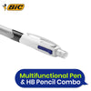 Bic 4 Colours Combination Medium Ballpoint Pen + Medium Mechanical Pencil - Pack of 12