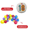 50pcs Balloon Arch Kit with Silver Age 18 Foil Birthday Badge for 18th Party Backdrop & Door Display