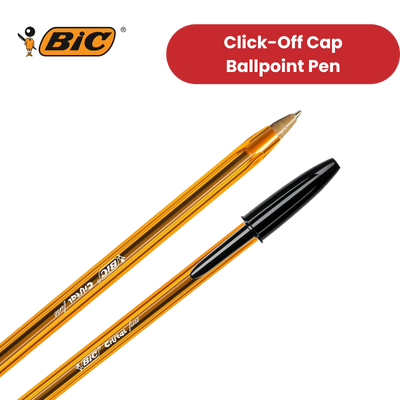 BIC CRISTAL FINE BALL POINT PEN BLACK - PACK OF 50 - 1 to 5 Packs