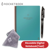 Rocketbook Fusion Executive A5 Smart Notebook Teal, Eco-Friendly & Reusable Page