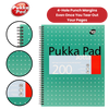 Pukka Pad A4+ Metallic Jotta Notebook, Green Wirebound, 200 Pages 80gsm