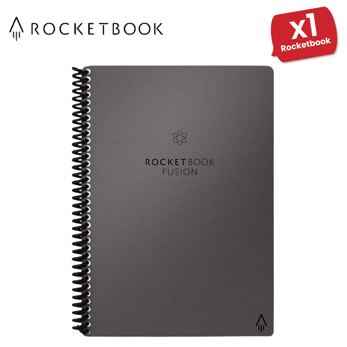 Rocketbook Fusion Executive A5 - Dotted Paper - Black