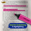 BIC 3x Marking Highlighter Flat Marker Neon Pink Modular Tip for Precise Highlighting