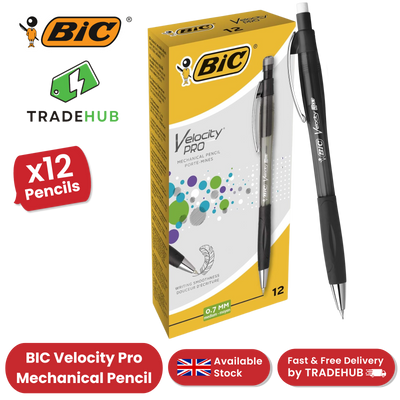BIC VELOCITY PRO MECHNICAL PENCIL 0.7MM - PACK OF 12 - 1 to 5 Packs