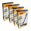 Bic 2300 Bullet Tip Permanent Marker Black, Blue, Red, Green) Pack of 4 Markers