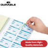 Durable Visitor Book 100 Refill Pack - 100 Perforated 90 x 60 mm Visitor -1 to 5