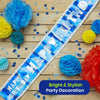 Happy Birthday Blue Recyclable Paper Banner 260cm Party Decor for Kids Adults