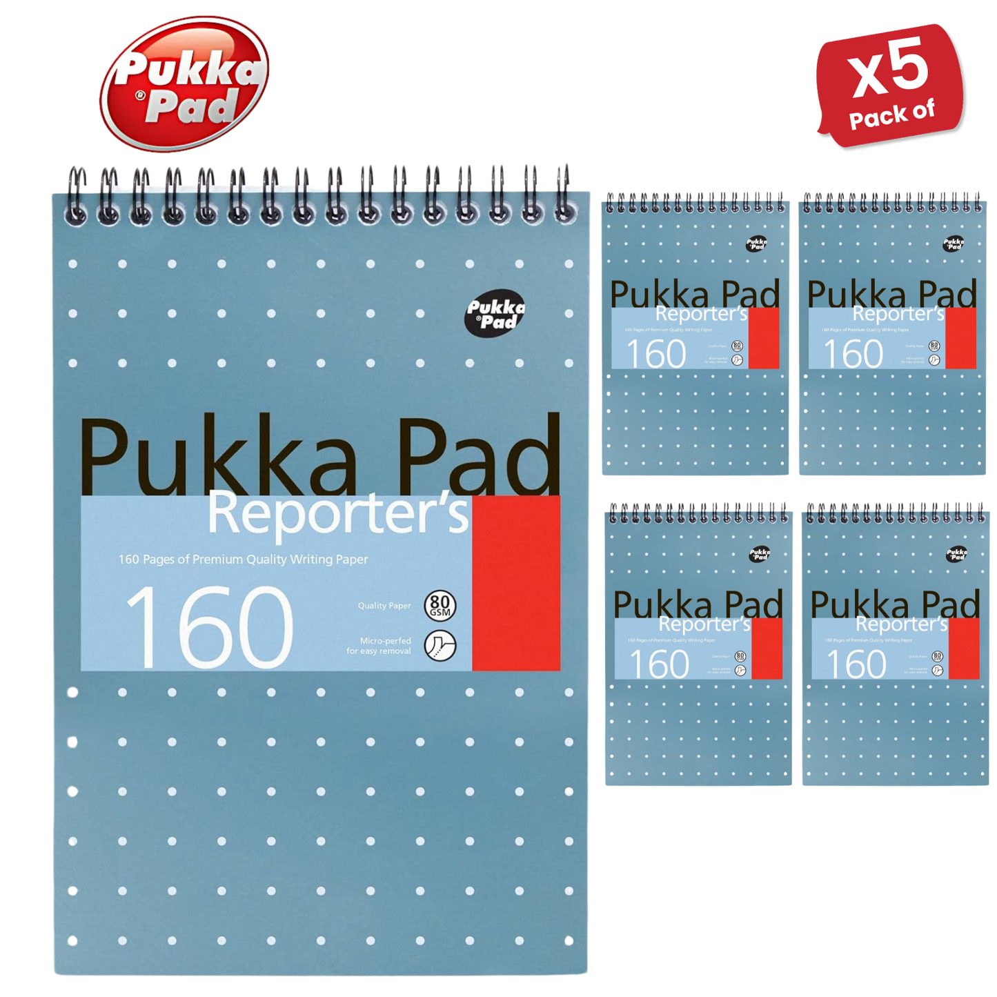 Pukka Reporter's Pad 160 pages - Lined