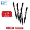 Pilot G-2 10 Broad Rollerball Pen - 0.6mm Tip Retractable Black Biros for Journaling