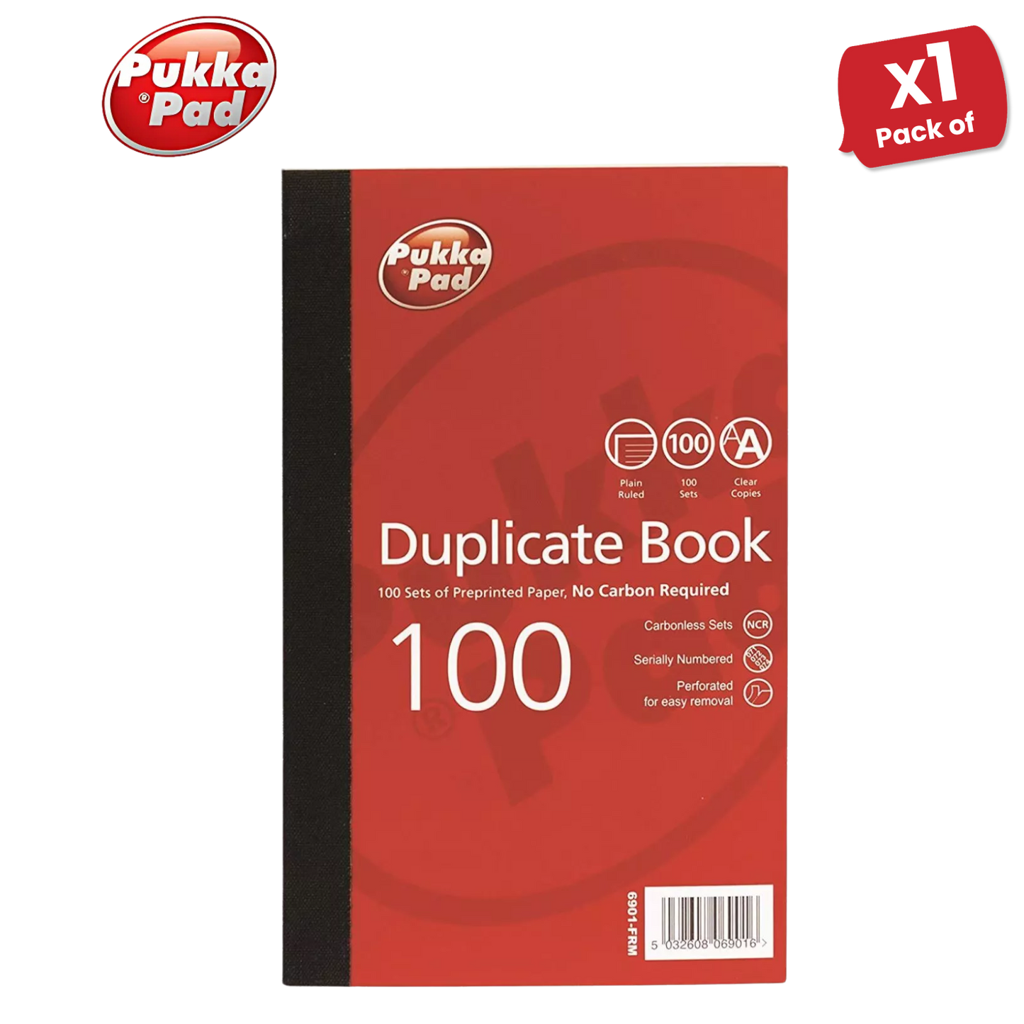 Pukka Pad Duplicate Ruled Book With Carbon 216mm x 130mm - Single