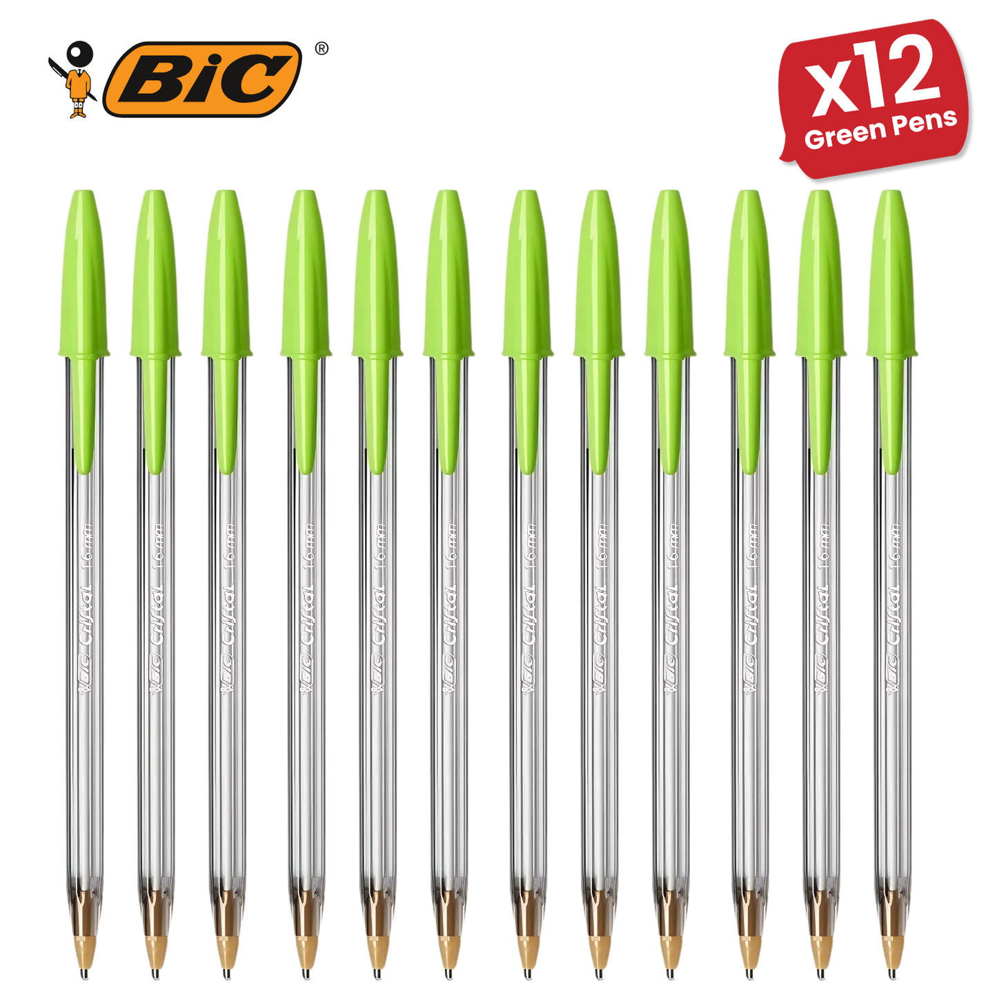 Bic Cristal Fun Ball Pen � Green -Pack of 1