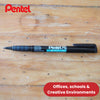 PENTEL MARKER SUPERFINE BLACK NMF50-A - Pack of 12 - 1 to 5 Packs