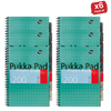 PUKKA WHITE A4 WIREBOUND PROJECT BOOK (RULED/MARGIN) - PACK OF 1