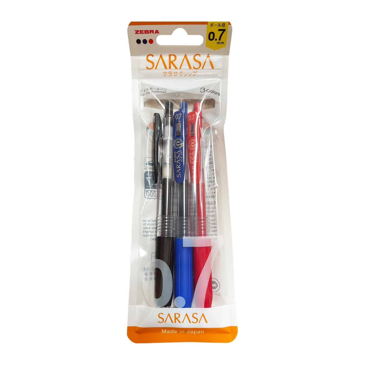 Zebra Gel Pen Plastic Fine Point Pen Home School & Office ( Pack of 3 )