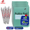 Pukka Pad A4 Metallic Squared 200 Page Notebook with Free Zebra Ballpoint