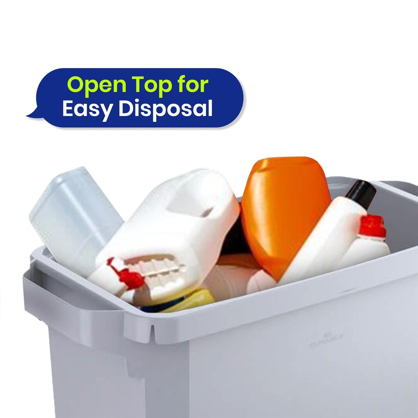 110L Bin Bags 25 Pack and 60L DURABIN Waste Bin Bundle Strong Recycled Plastic Set