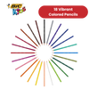 BIC Kids ECOlutions Pencils  Assorted Colours - Wallet of 18