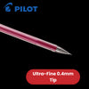 Pilot G Tec C4 Gel Rollerball Pens Microtip Extra Fine 0.4mm Gel Ink - Pink
