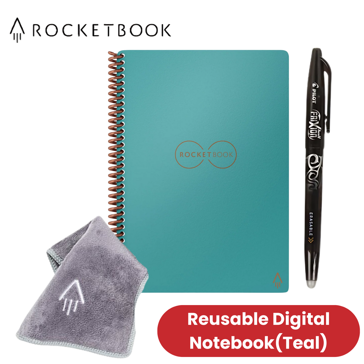 Rocketbook Core Executive A5 - Dotted Paper - Teal