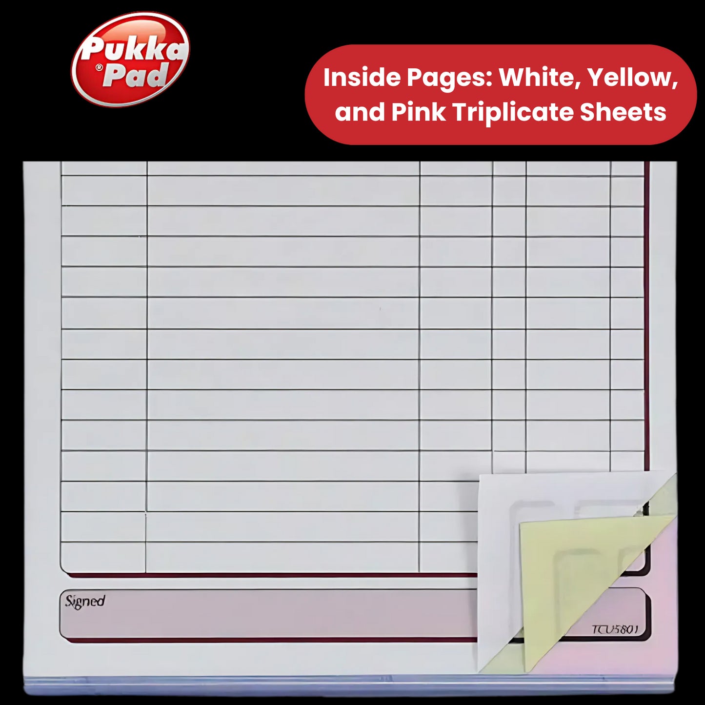 Pukka Pad NCR Triplicate Invoice Book 203 x 137mm - Single - 1 to 36 Packs