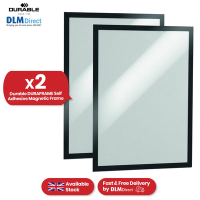 Durable Magnetic Frame 2 Pcs Metal Display Holders, Black A3 Wall Mount Holders for Posters