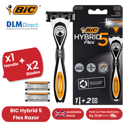 BIC Hybrid 5 Flex - 1 Handle + 2 Blades