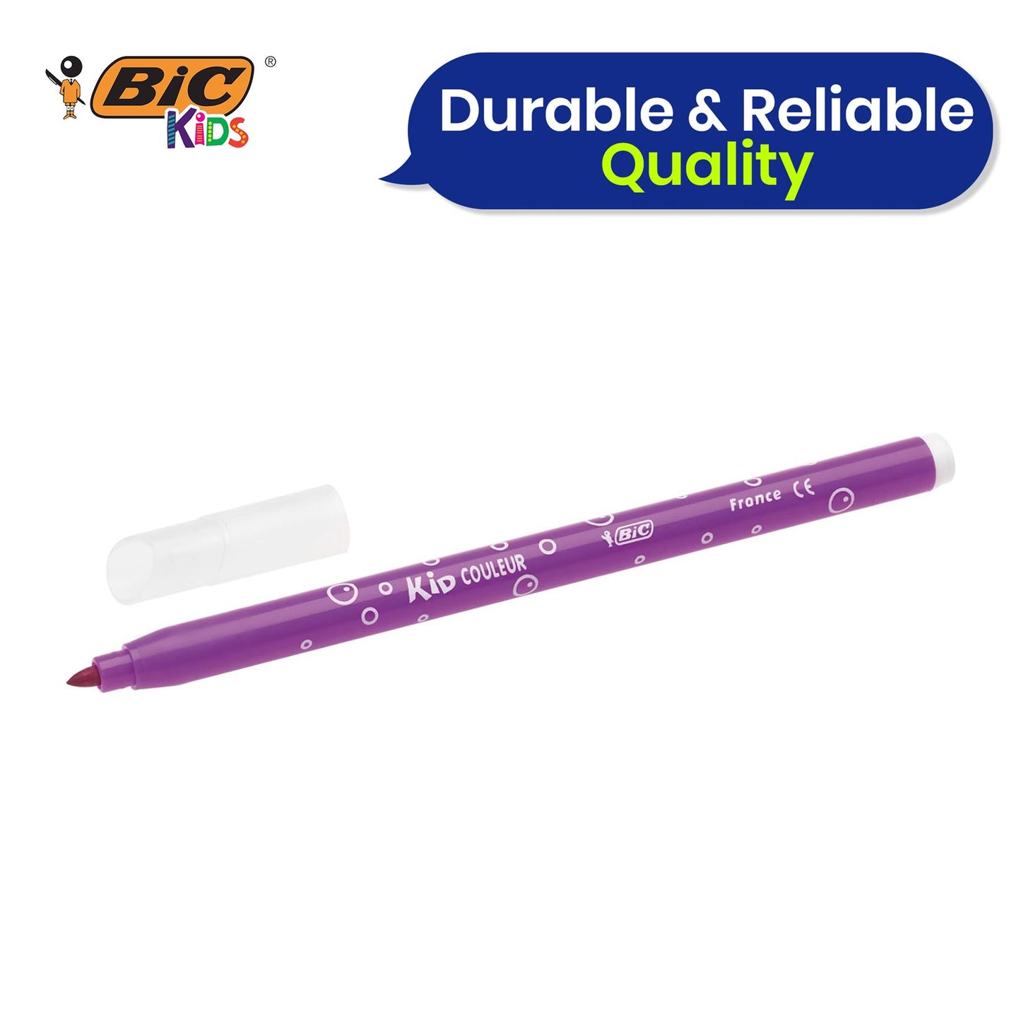 BIC Evolution Original Eraser Graphite Pencils, BIC Kids Couleur Felt Pens, BIC Kids ECOlutions Colouring Pencils, Set of 1