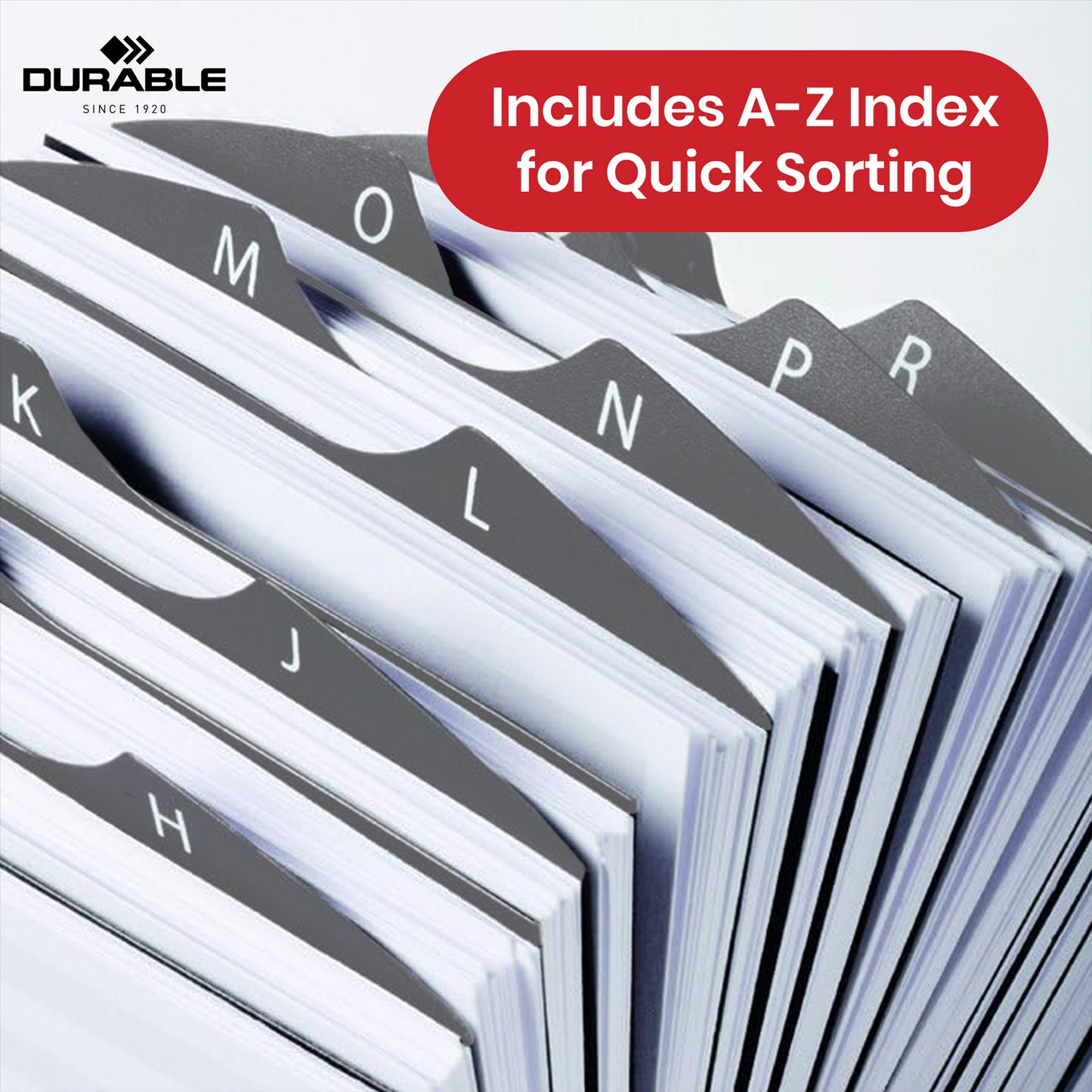 Durable Address Cards Holder 500 Pockets Card Holder 25 Silver A-Z Tab Index Card Dividers for Desk