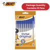 BIC Cristal Original Ballpoint Pens Medium Point (1.0 mm) Blue, Pouch of 8 - 1-5