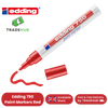 Edding 750 Paint Marker Pack of 1 Opaque Red Low Odour Ink 2-4mm Bullet Tip