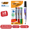 BIC Velleda 1701 ECOlutions Whiteboard Markers Assorted - Pack of 4