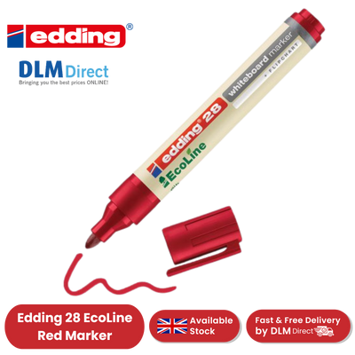 edding 28 Ecoline whiteboard marker - red  - round tip 1.5-3 mm