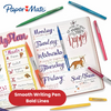 Paper Mate Flair Blue Felt Tip Pens 12 Pack, Medium Point 0.7 mm, Low Bleed