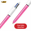 BIC 4 Colours Shine Multicolour Pen - 4 in One Biro for Students